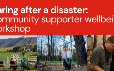 Caring after a disaster: Community supporter wellbeing workshops